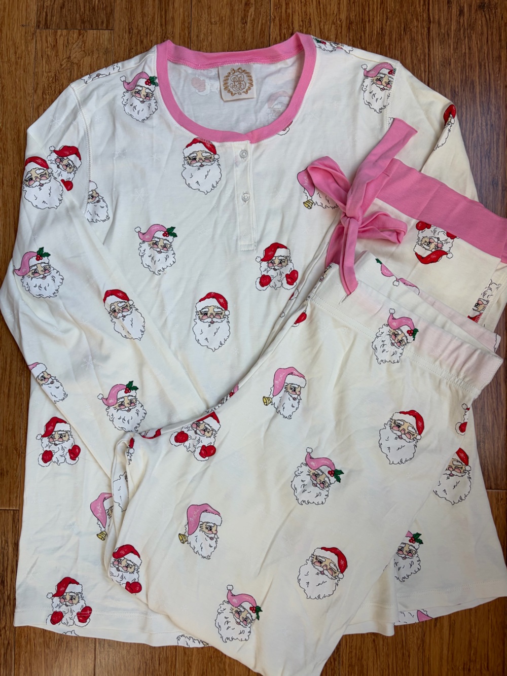 TBBC ladies xl Santa pajamas The Beaufort Bonnet Company Christmas